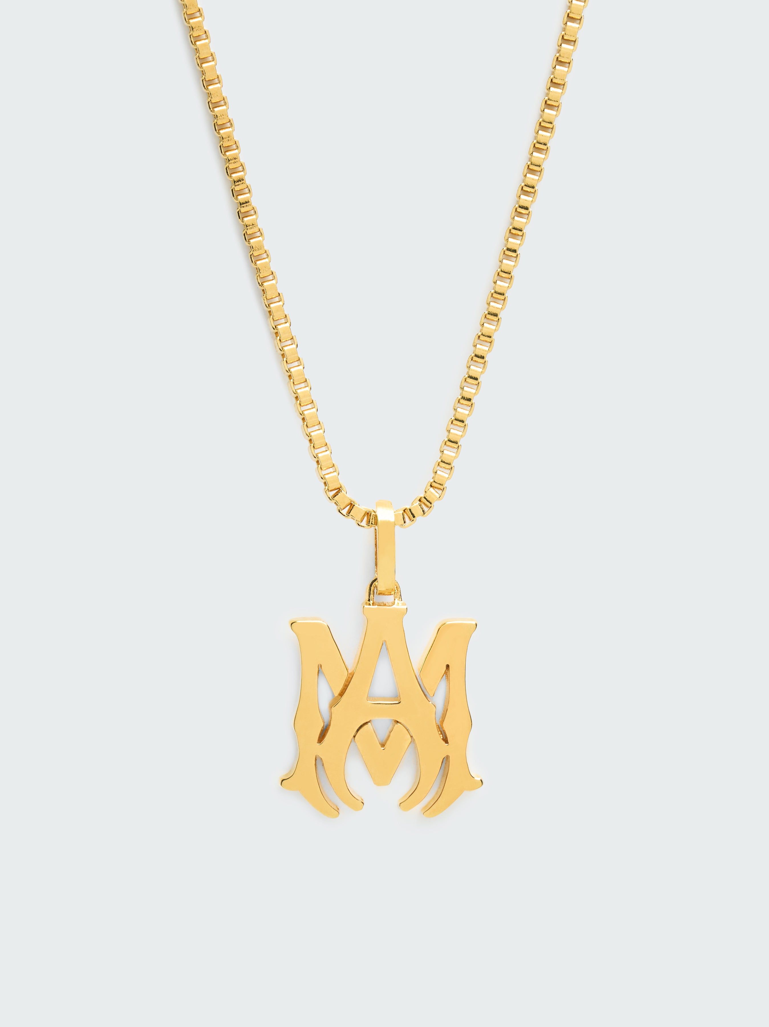 M.A. NECKLACE - GOLD sold by AMIRI