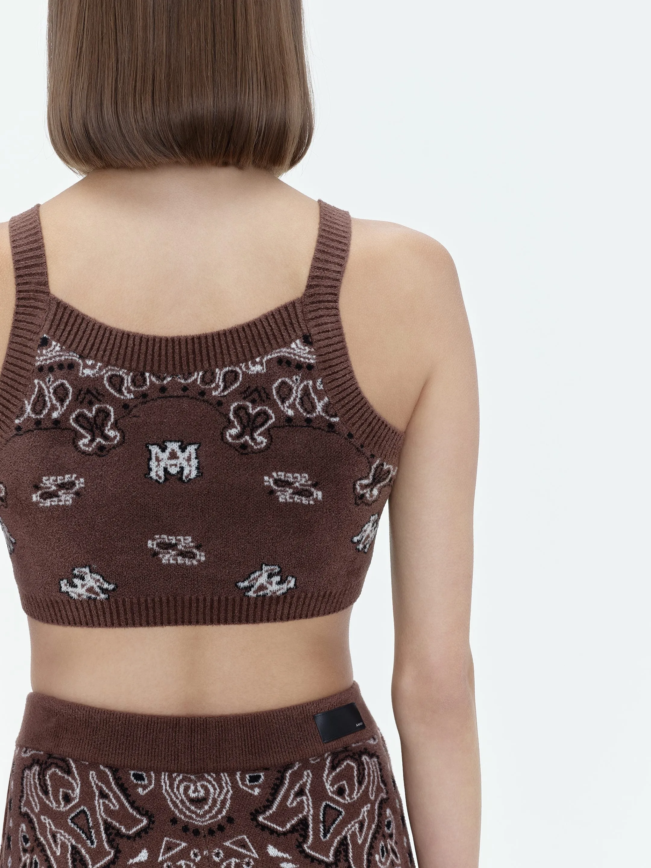 WOMEN - BANDANA CROPPED TANK - Brown sold by AMIRI product image thumbnail 5
