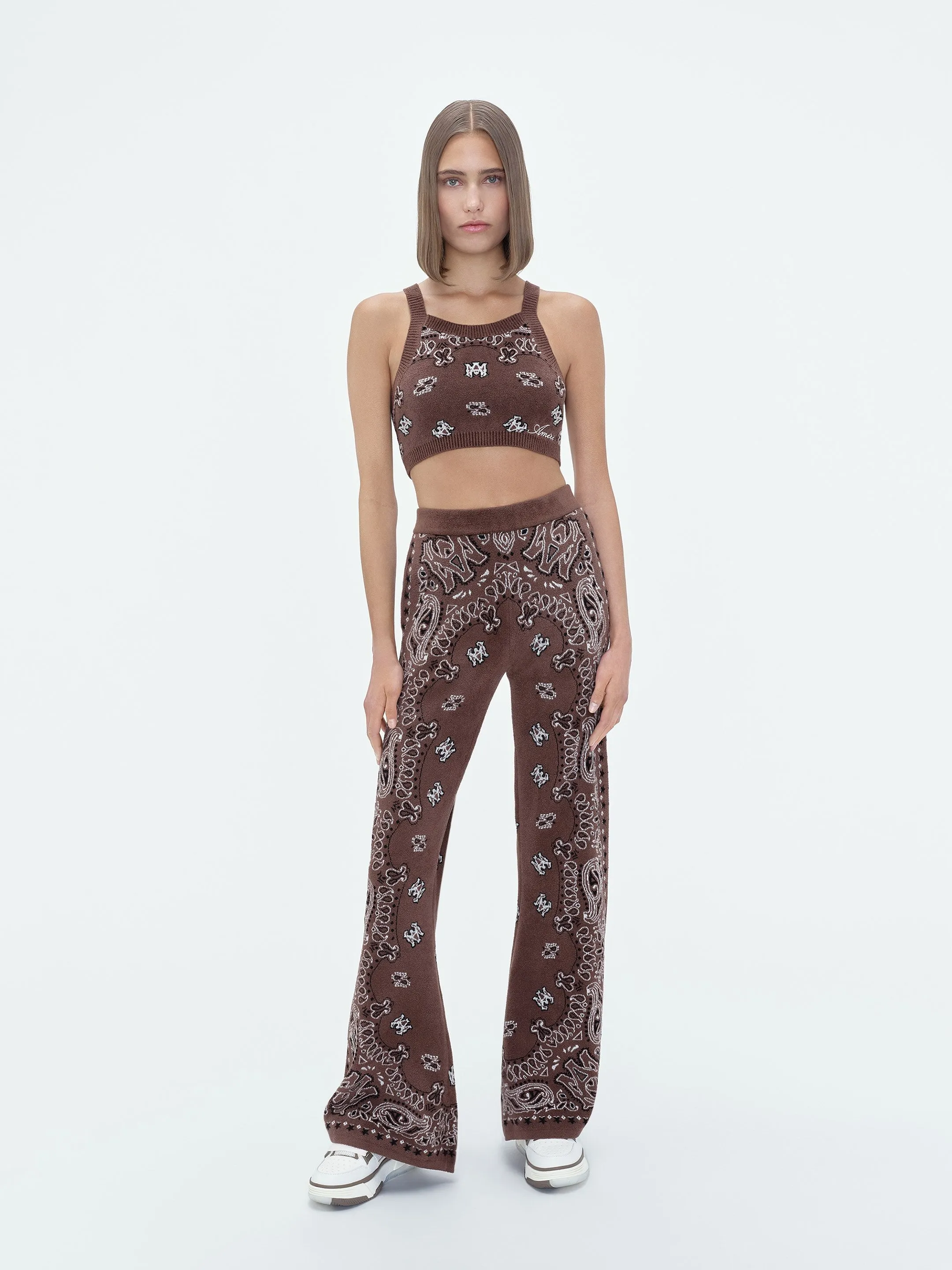 WOMEN - BANDANA CROPPED TANK - Brown sold by AMIRI product image thumbnail 2