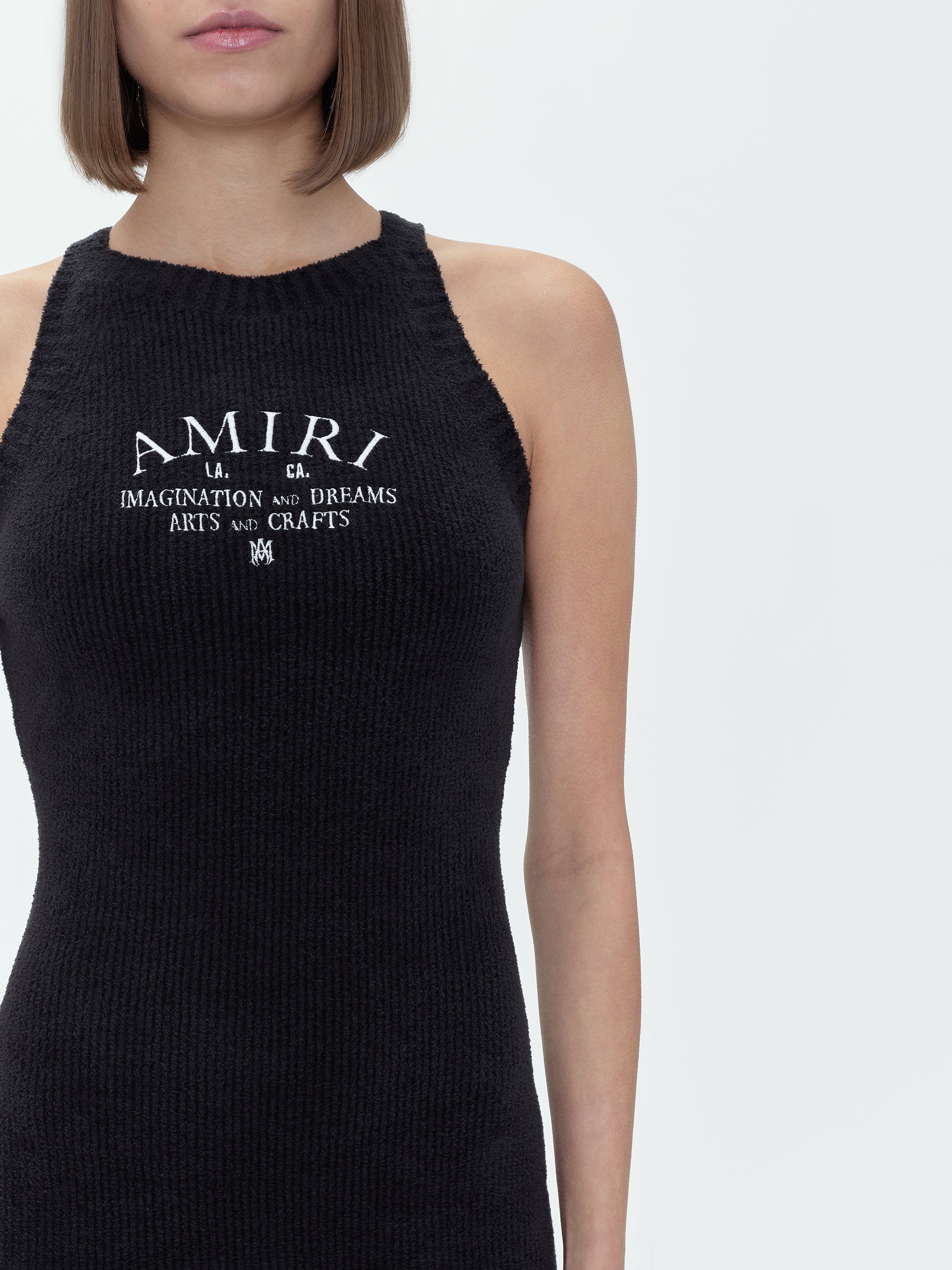 WOMEN - RACER BACK TANK DRESS - BLACK sold by AMIRI product image thumbnail 6