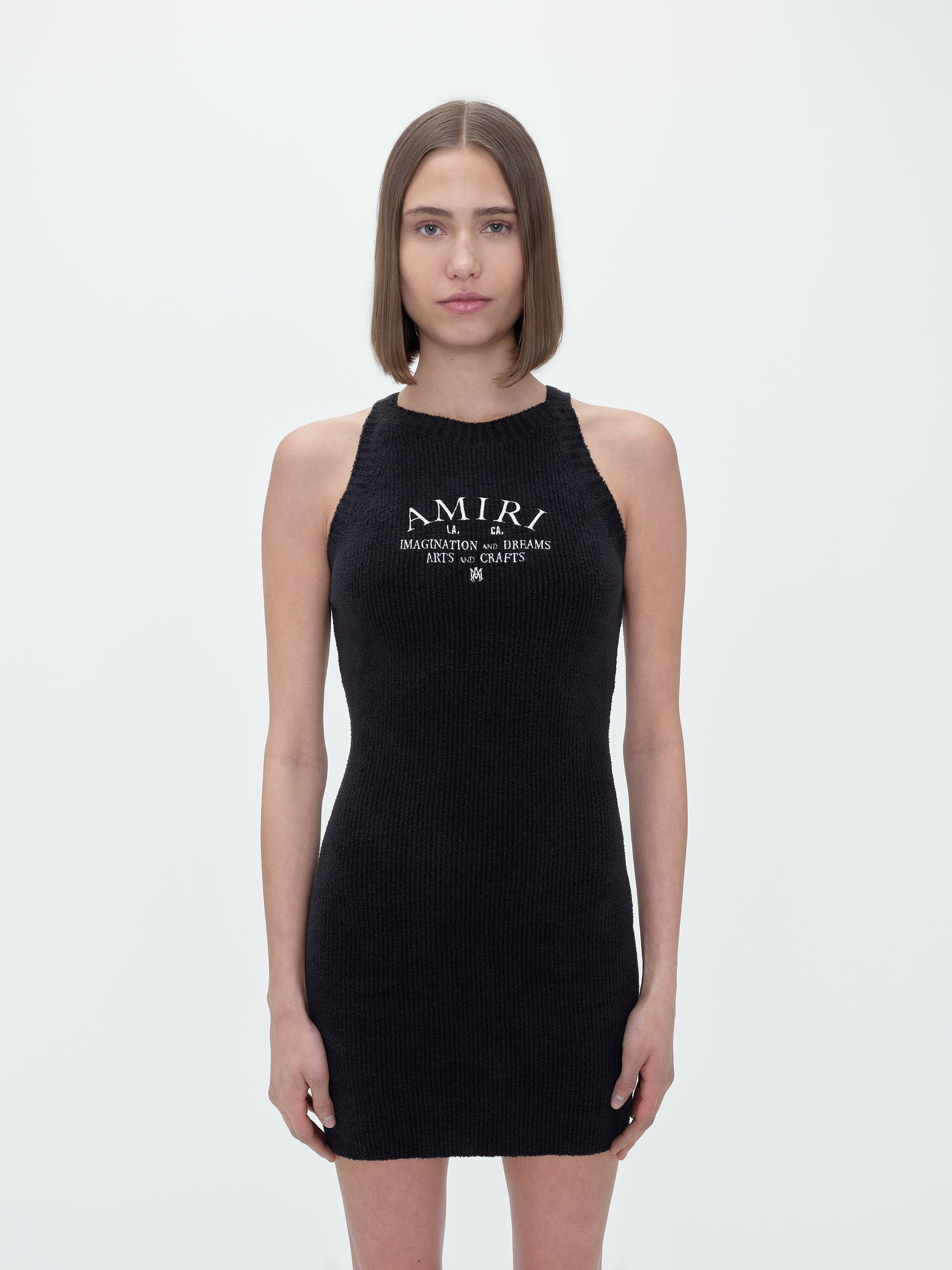WOMEN - RACER BACK TANK DRESS - BLACK sold by AMIRI product image thumbnail 3