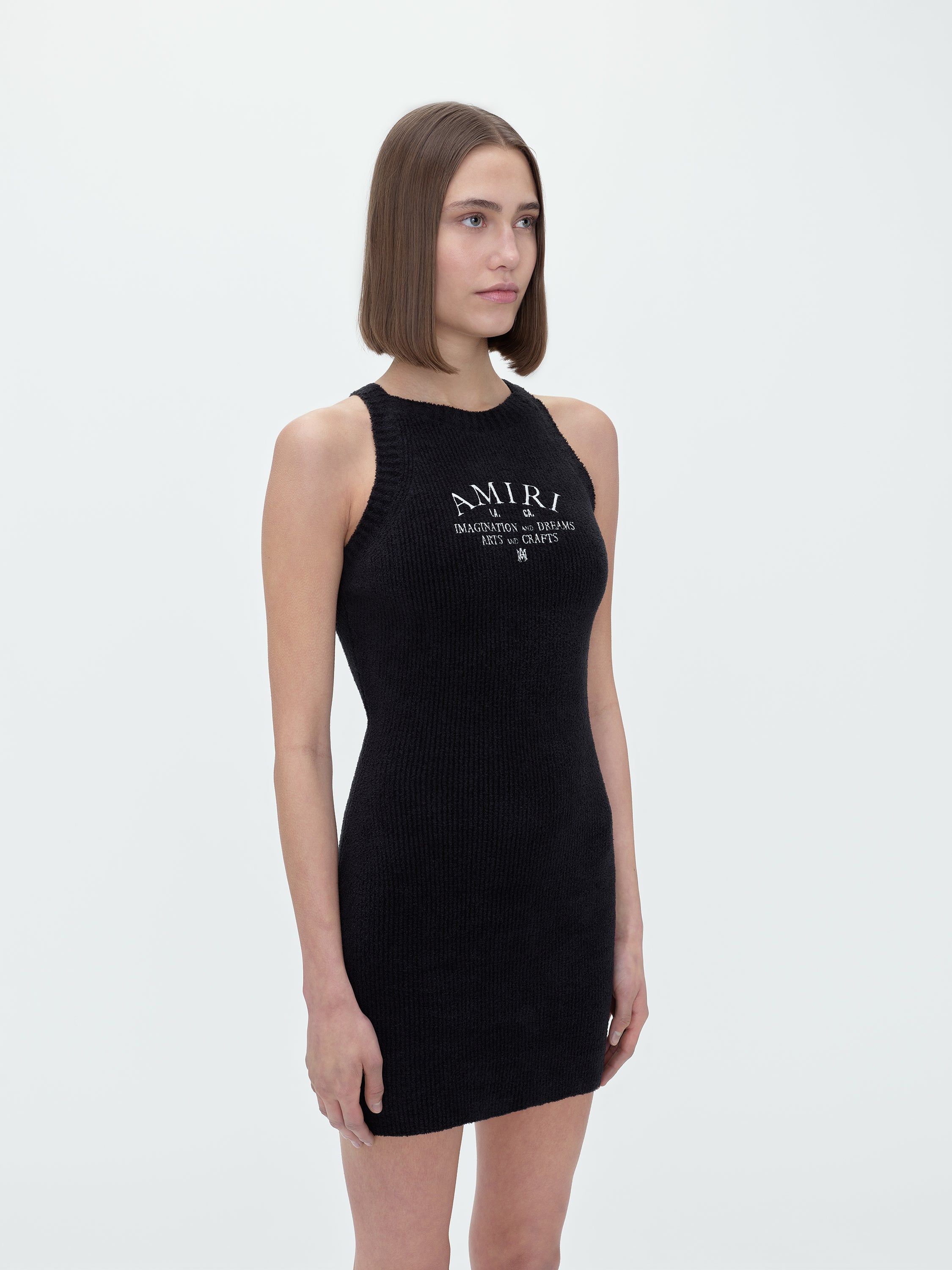 WOMEN - RACER BACK TANK DRESS - BLACK sold by AMIRI product image thumbnail 4