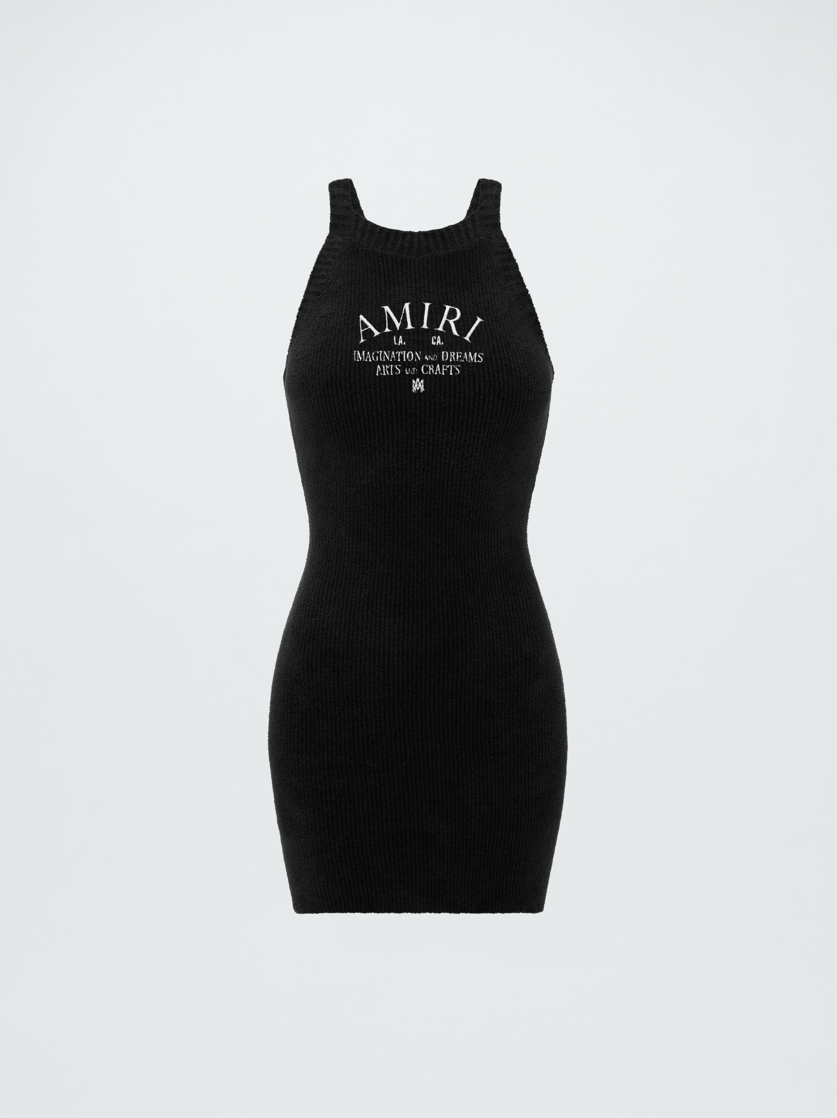 WOMEN - RACER BACK TANK DRESS - BLACK sold by AMIRI