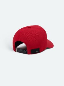 XO FULL CANVAS HAT- RED/BLACK sold by AMIRI