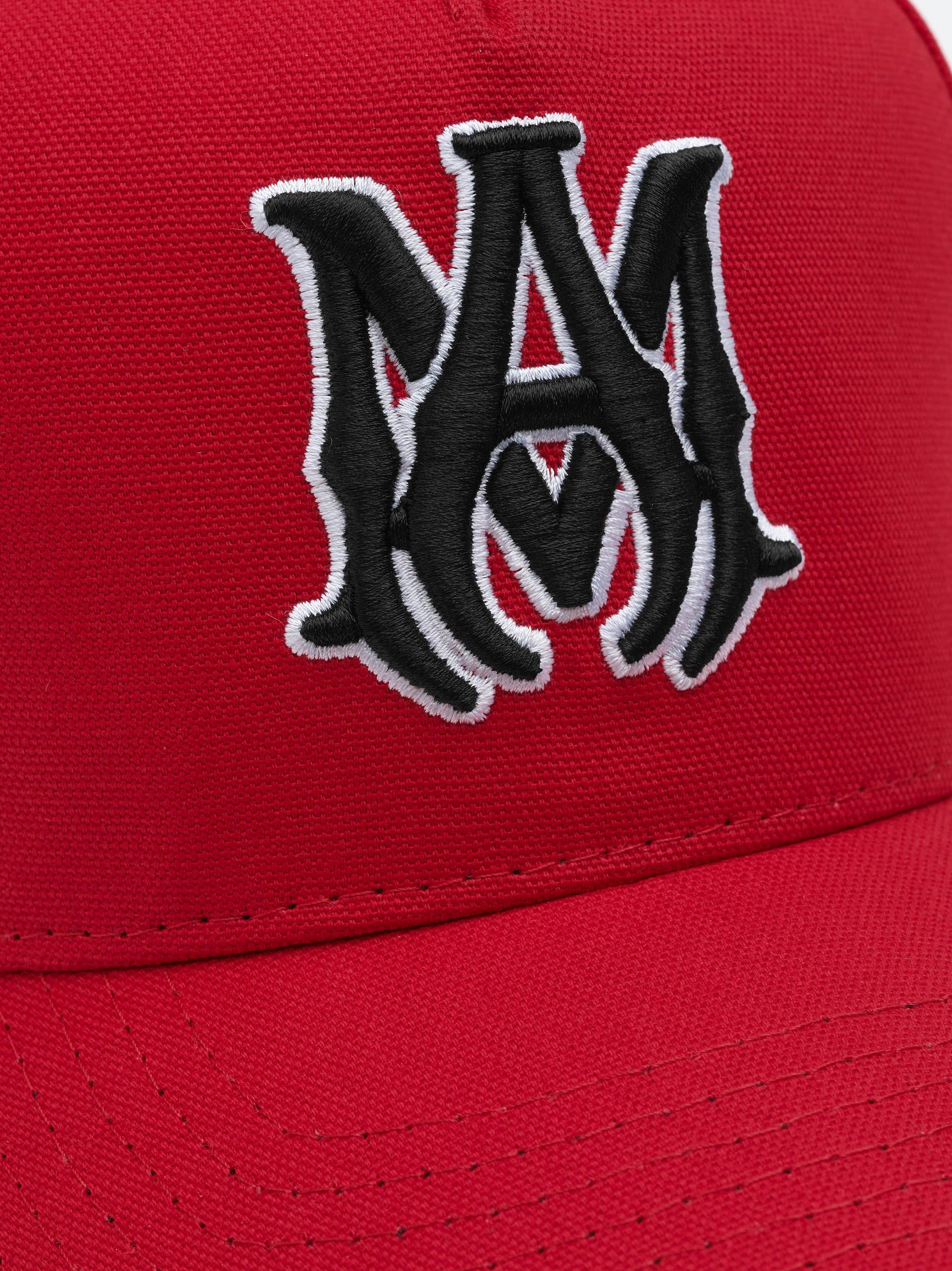 XO FULL CANVAS HAT- RED/BLACK sold by AMIRI product image thumbnail 4