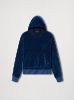 VELOUR HOODIE - BLUE sold by AMIRI