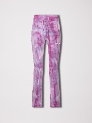 WOMEN - TIE DYE FLARE SWEATPANTS - PURPLE sold by AMIRI