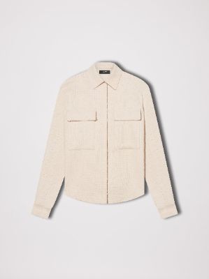WOMEN - WOOL WORKWEAR SHIRT - ALABASTER sold by AMIRI