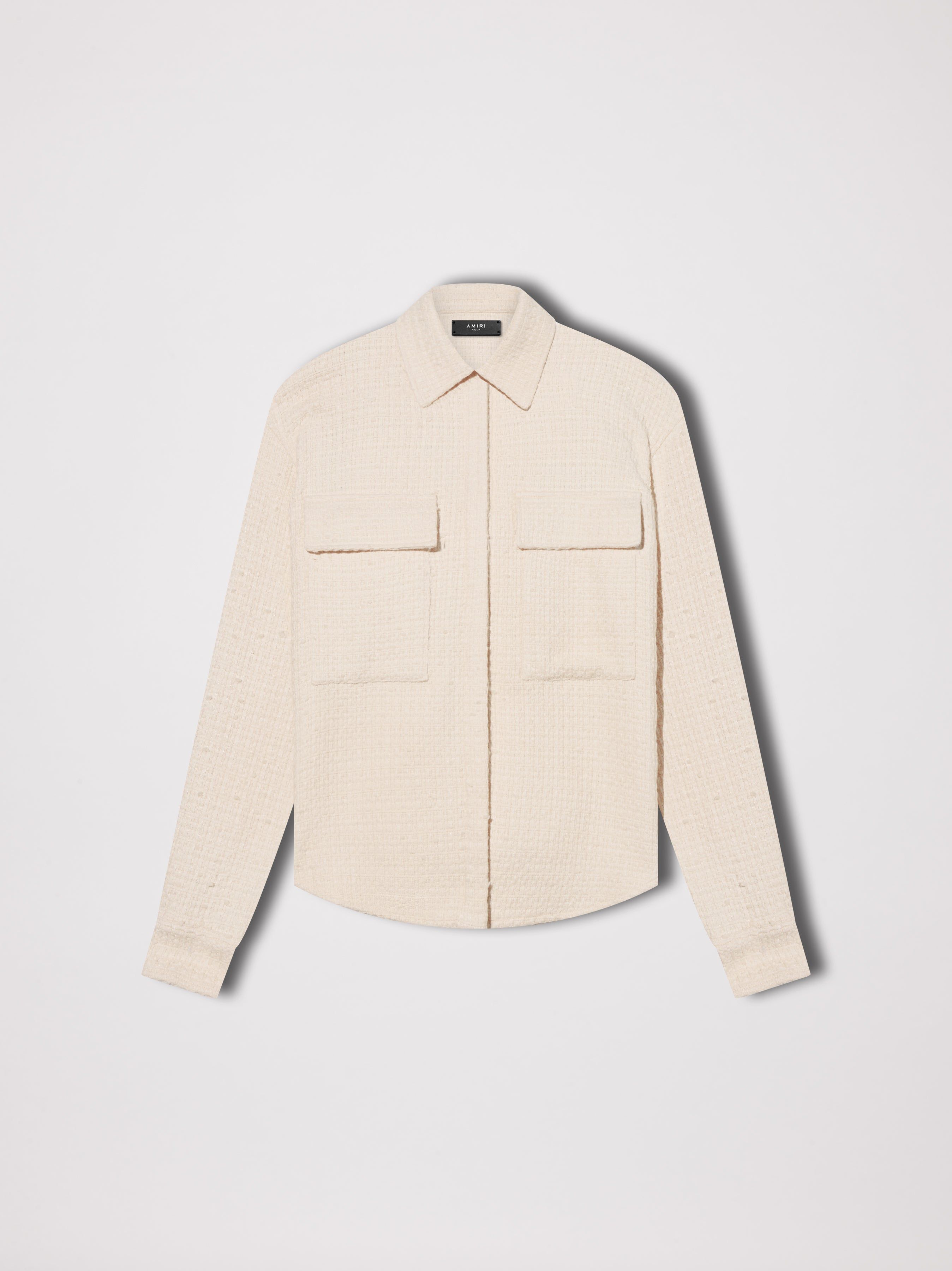 WOMEN - WOOL WORKWEAR SHIRT - ALABASTER sold by AMIRI
