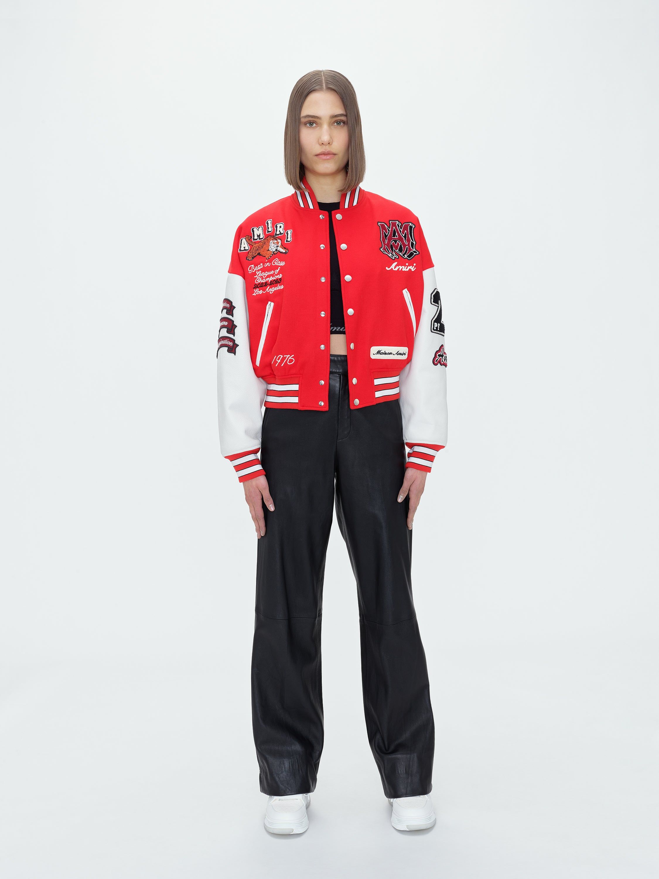 WOMEN - TIGER VARSITY JACKET - RED sold by AMIRI product image thumbnail 2