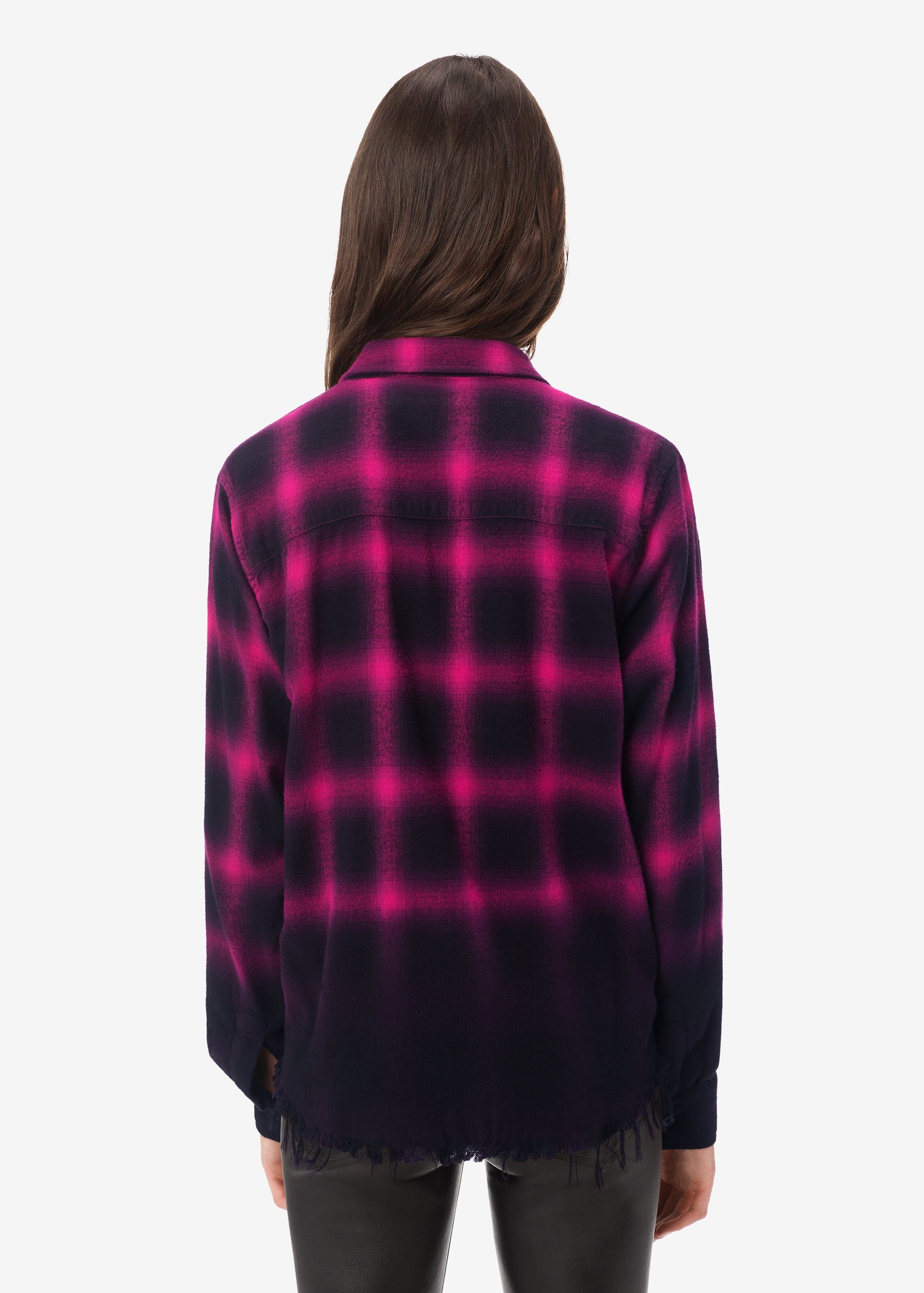 WOMEN - WOMEN'S DIP DYE SHADOW PLAID - PINK sold by AMIRI product image thumbnail 4