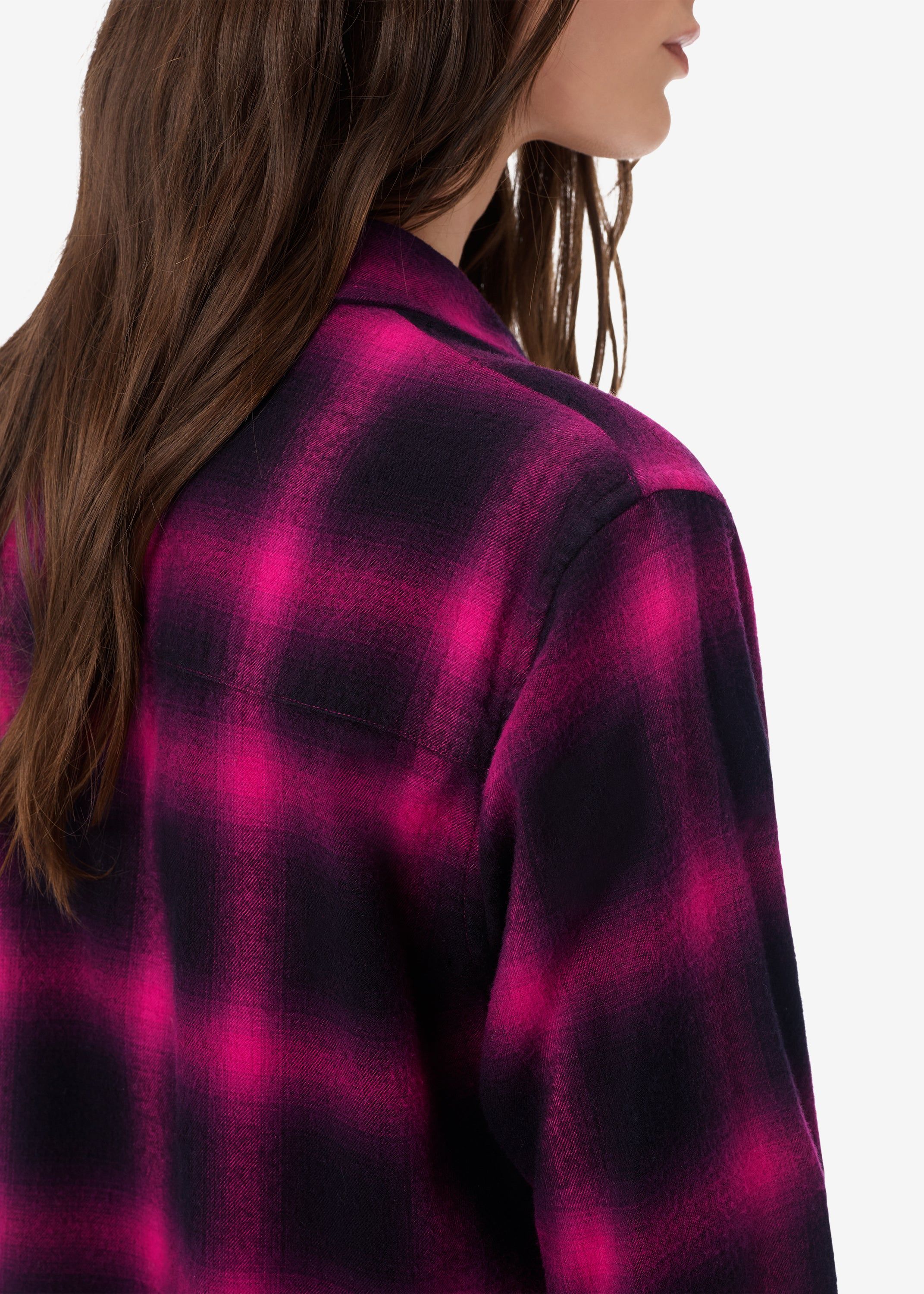 WOMEN - WOMEN'S DIP DYE SHADOW PLAID - PINK sold by AMIRI