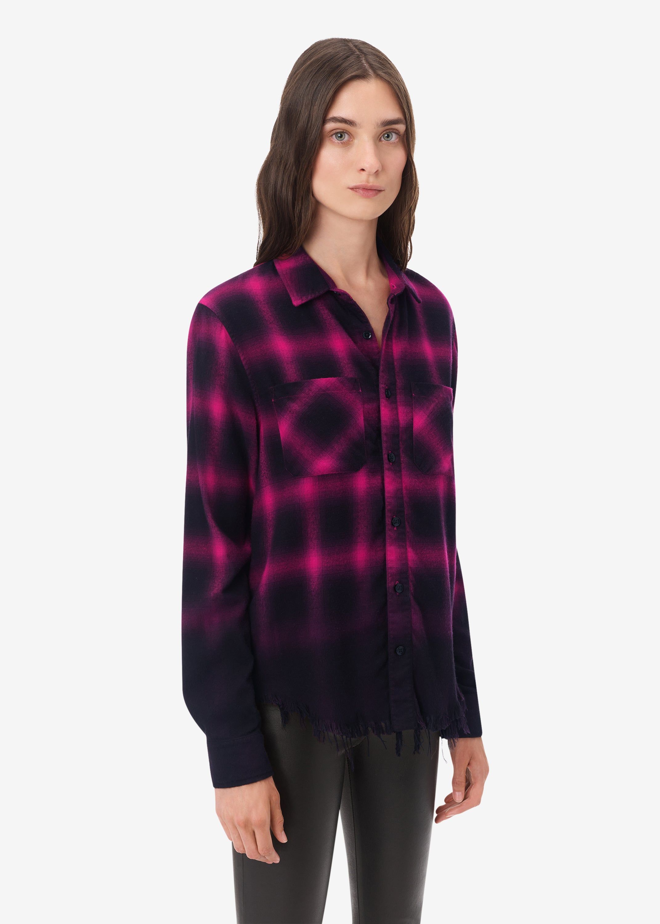 WOMEN - WOMEN'S DIP DYE SHADOW PLAID - PINK sold by AMIRI product image thumbnail 3