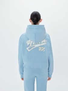 WOMEN - AMIRI 22 HOODIE - BABY BLUE sold by AMIRI