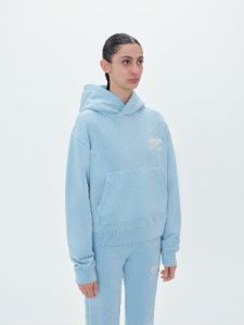 WOMEN - AMIRI 22 HOODIE - BABY BLUE sold by AMIRI