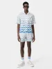 AMIRI STAGGERED WAVE SHIRT - Cerulean sold by AMIRI