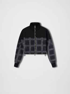 WOMEN - TRACK JACKET - BLACK_AGED BLACK sold by AMIRI