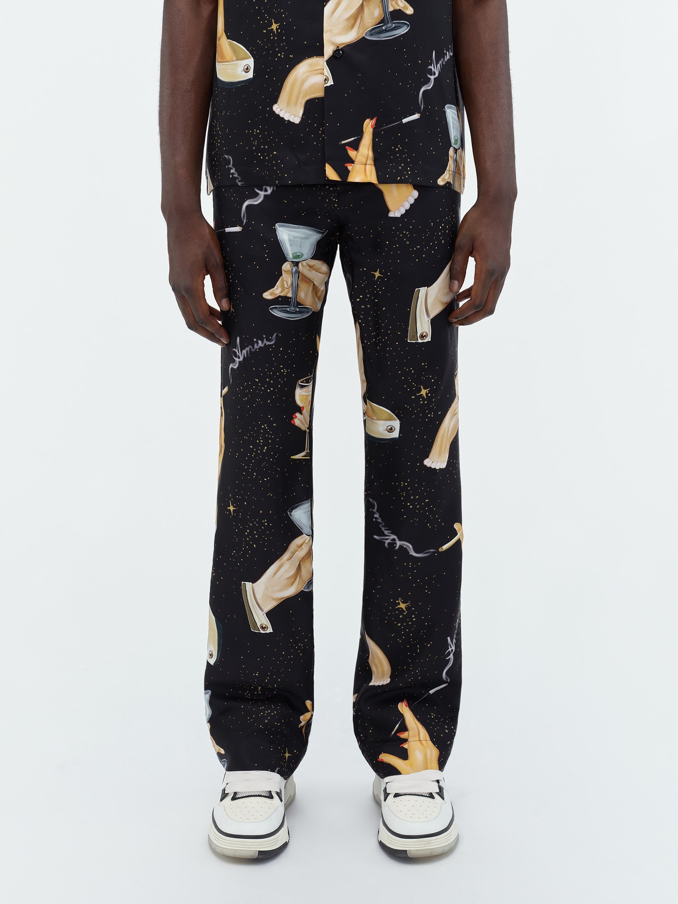 CHAMPAGNE SILK FLARE - Black sold by AMIRI product image thumbnail 3