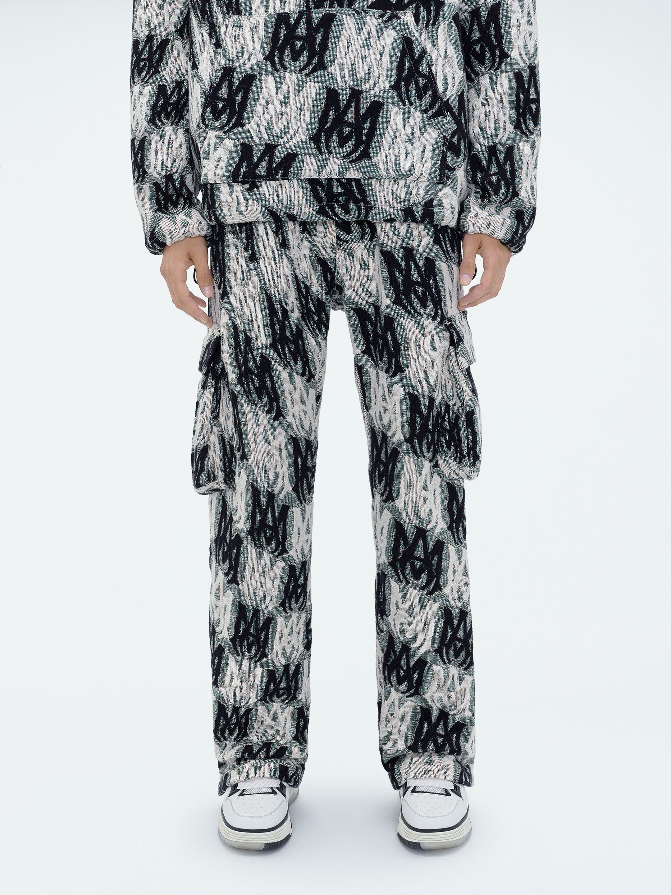 M.A. TAPESTRY CARGO FLARE PANTS - GREEN MULTI sold by AMIRI product image thumbnail 3