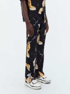 CHAMPAGNE SILK FLARE - Black sold by AMIRI