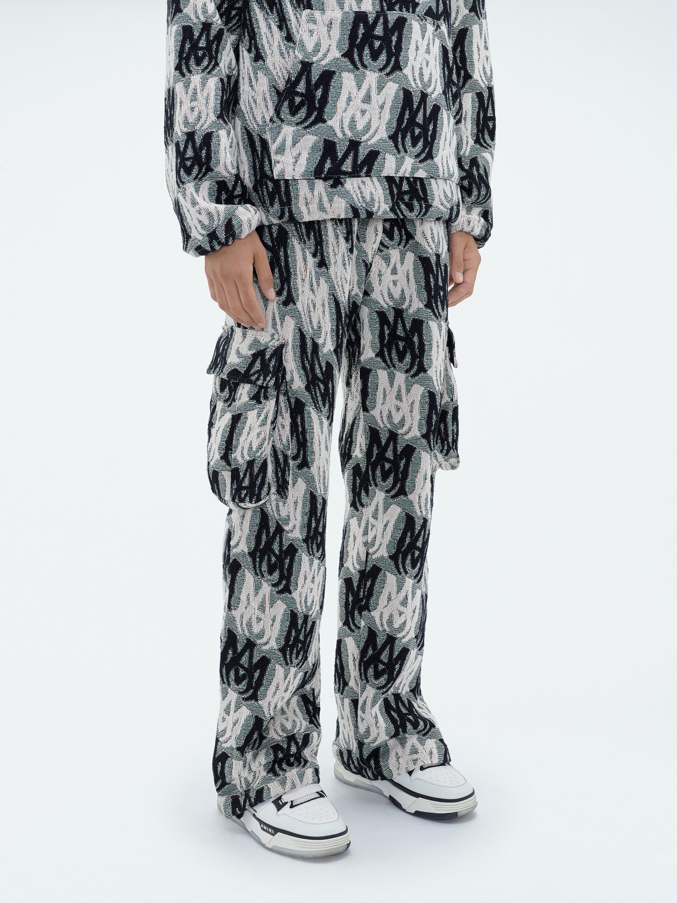 M.A. TAPESTRY CARGO FLARE PANTS - GREEN MULTI sold by AMIRI product image thumbnail 4