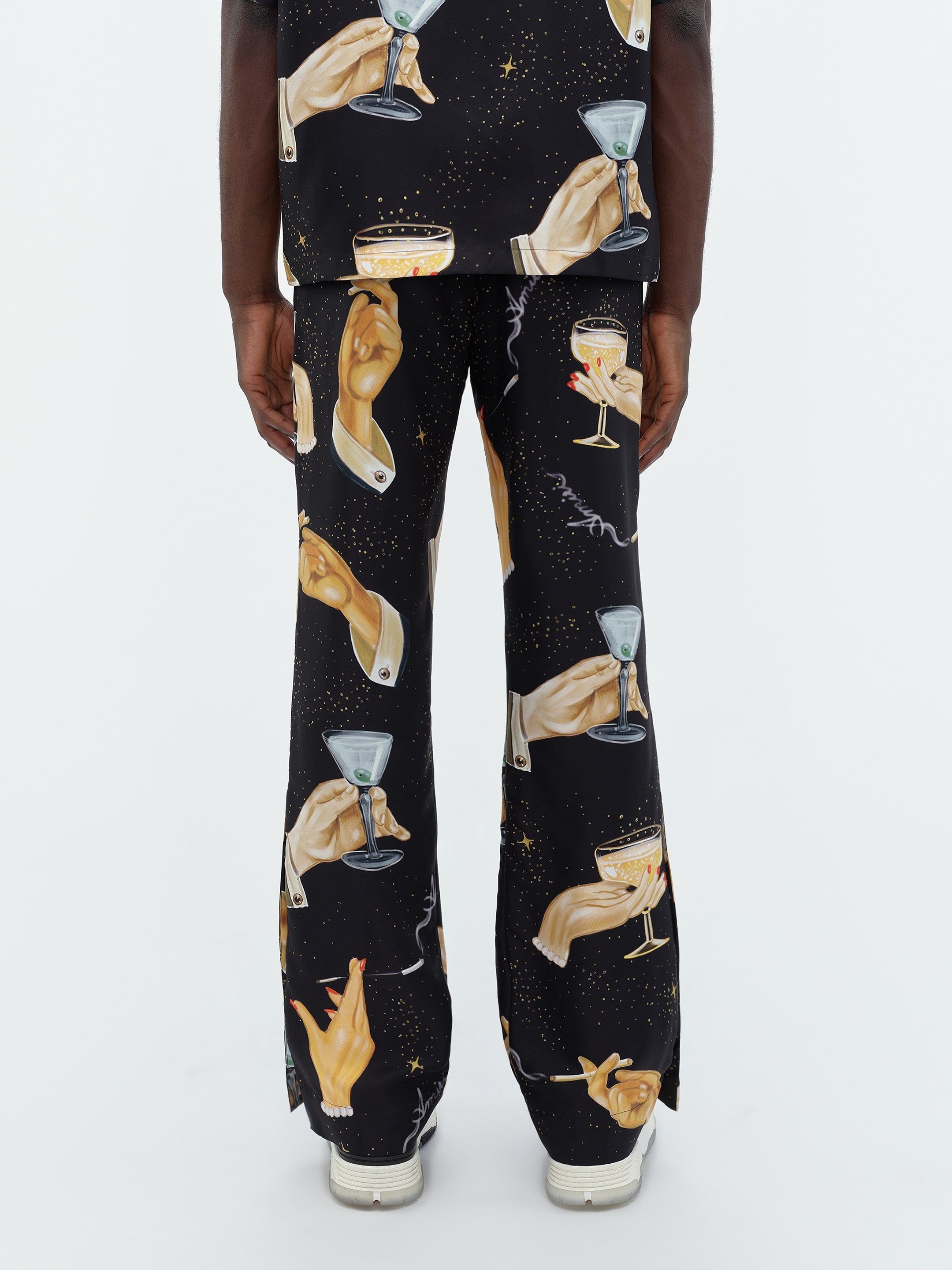 CHAMPAGNE SILK FLARE - Black sold by AMIRI product image thumbnail 5