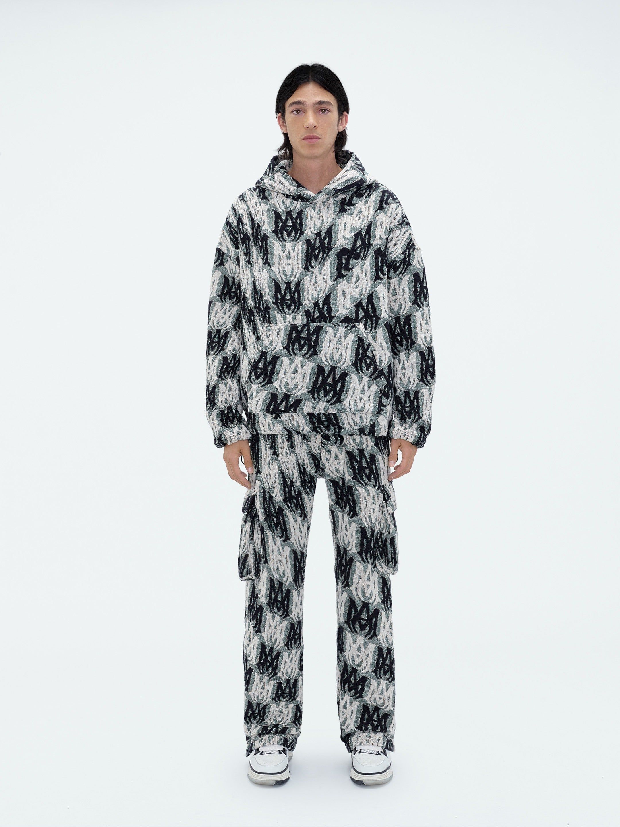 M.A. TAPESTRY CARGO FLARE PANTS - GREEN MULTI sold by AMIRI product image thumbnail 2
