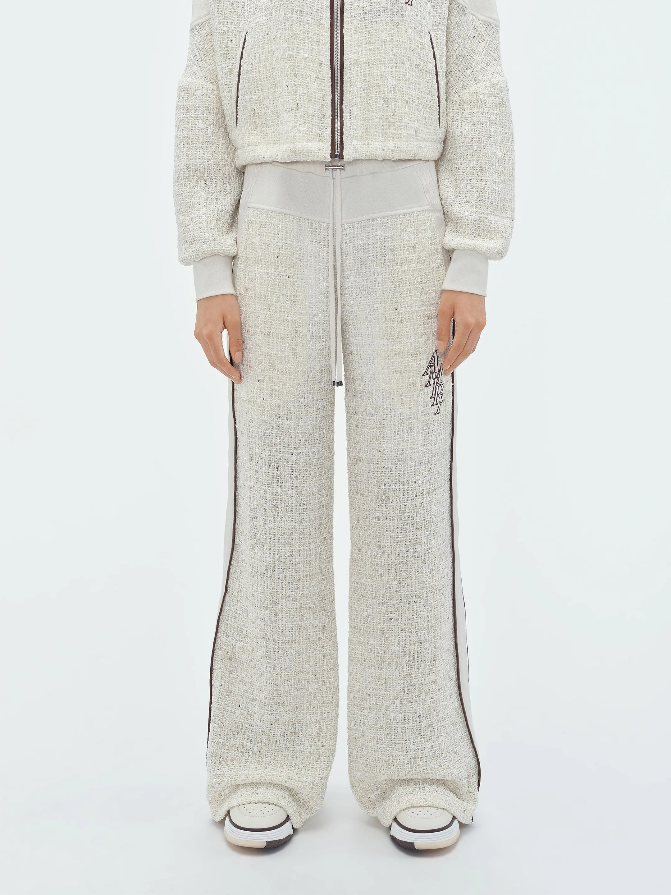 WOMEN - BOUCLE HYBRID TRACK PANT - Alabaster sold by AMIRI product image thumbnail 3
