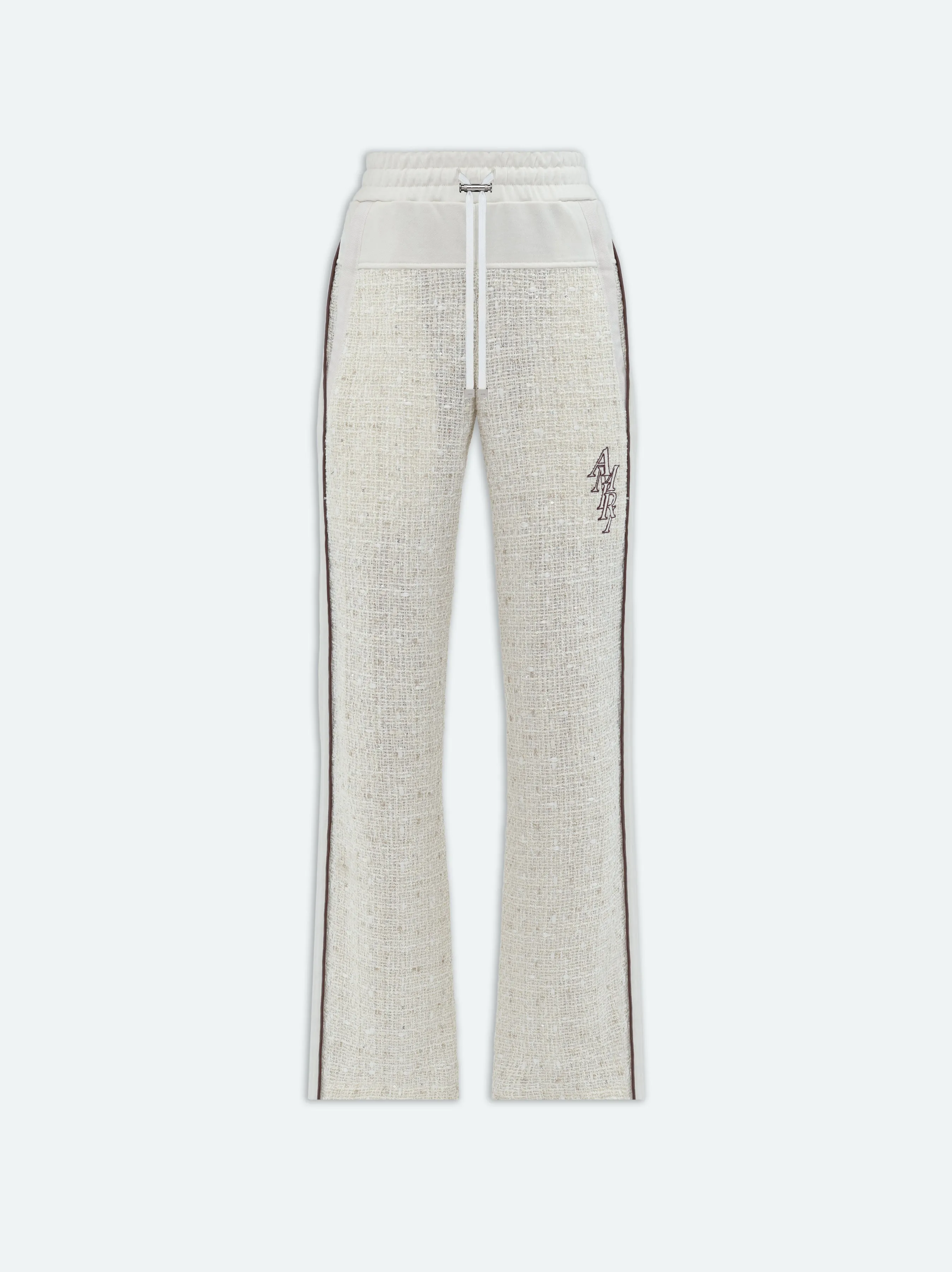 WOMEN - BOUCLE HYBRID TRACK PANT - Alabaster sold by AMIRI