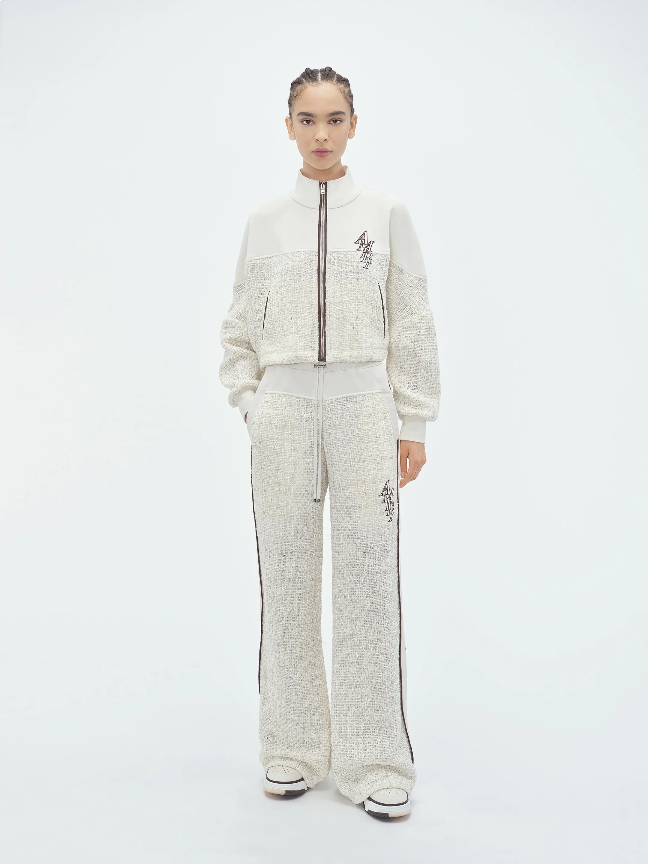 WOMEN - BOUCLE HYBRID TRACK PANT - Alabaster sold by AMIRI product image thumbnail 2