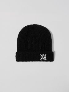 M.A. EMBROIDERED BEANIE - BLACK sold by AMIRI