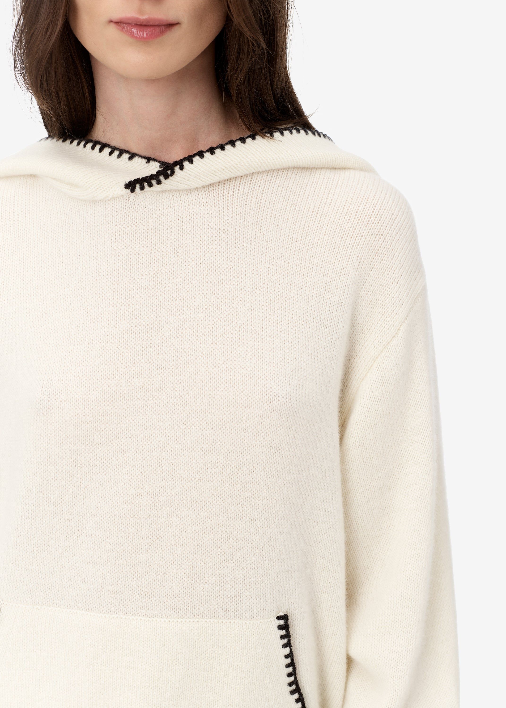 CASHMERE HOODIE - Natural sold by AMIRI product image thumbnail 5