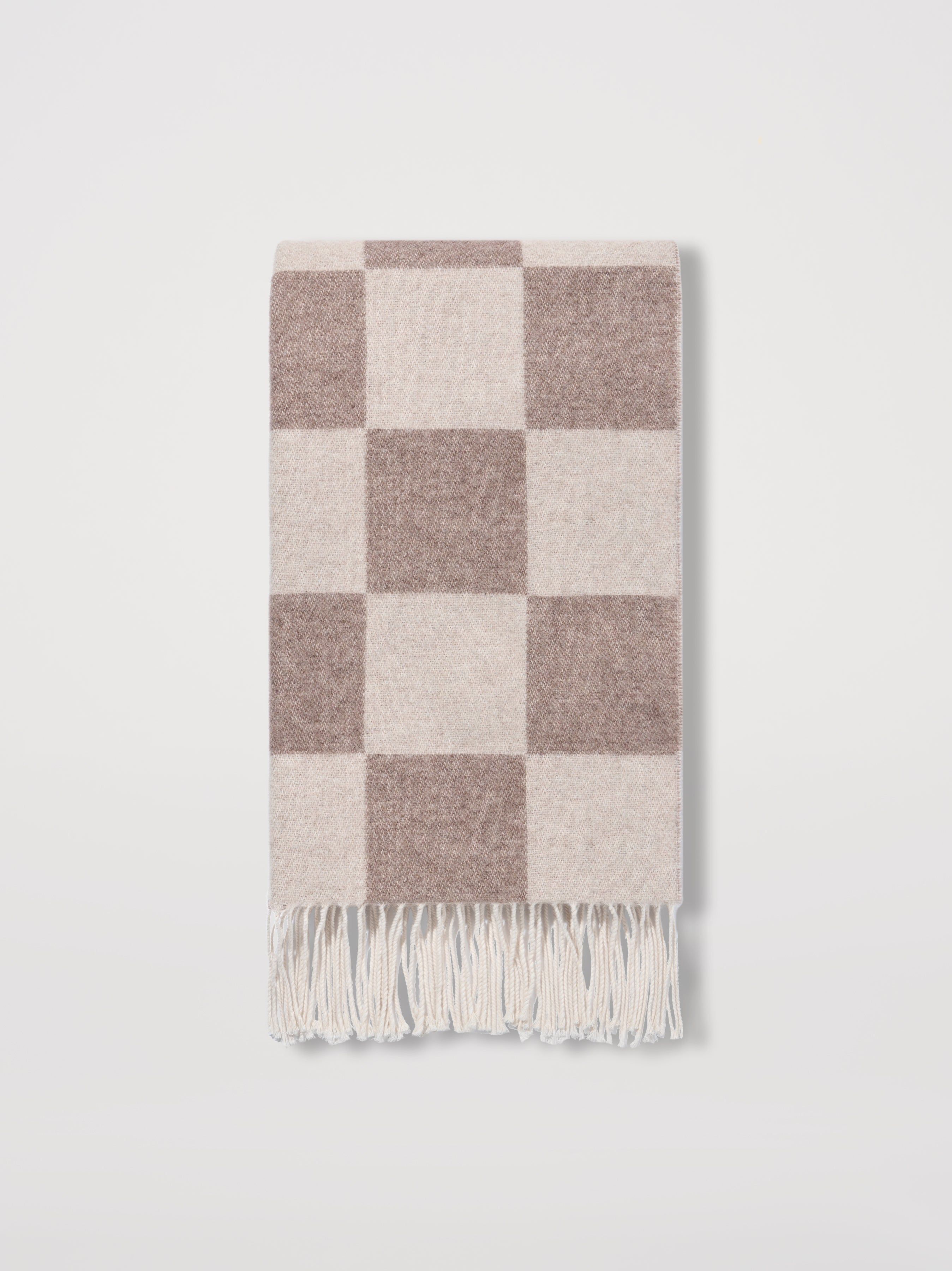 CHECKERED SCARF - BEIGE sold by AMIRI product image thumbnail 2