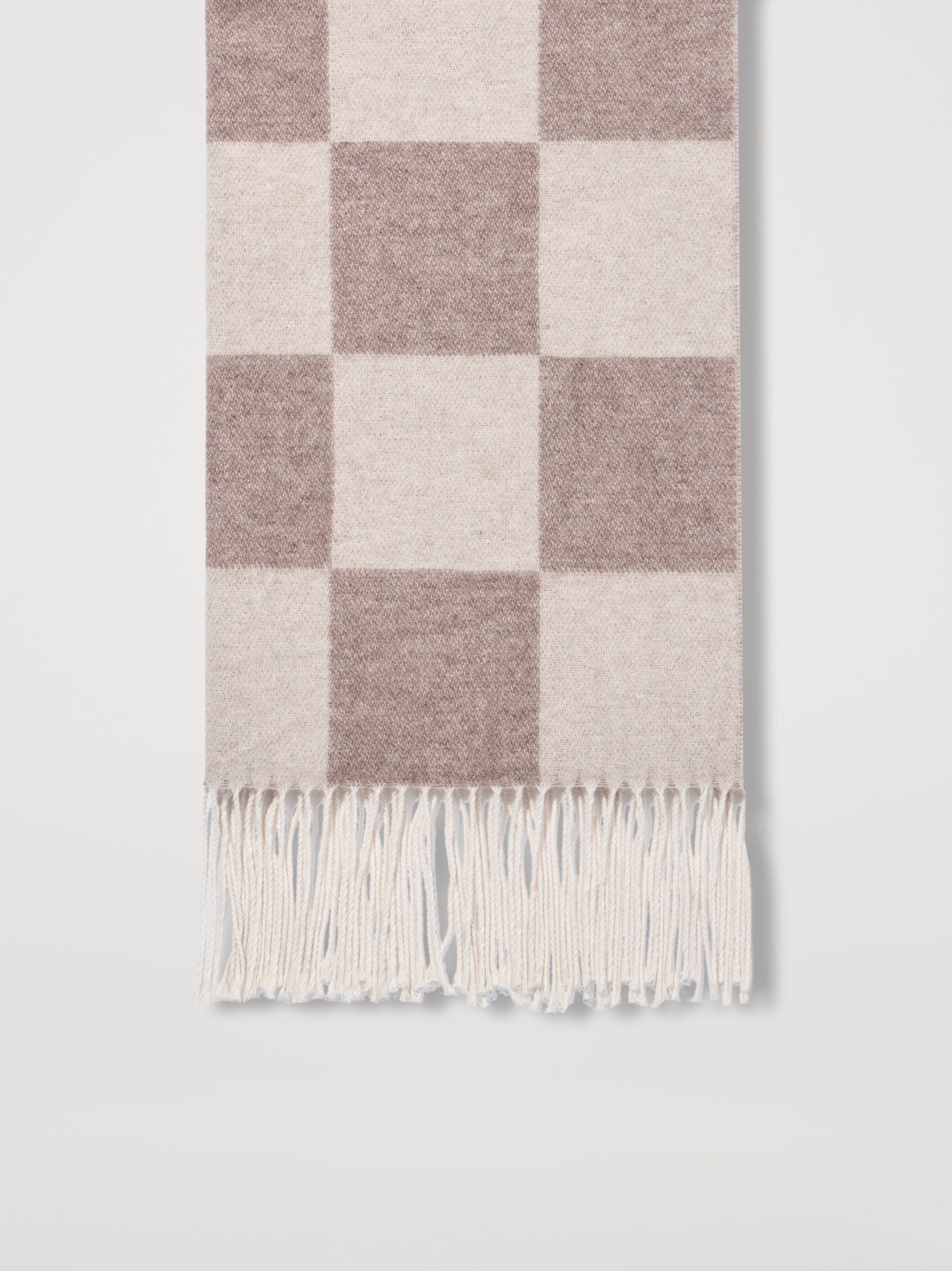 CHECKERED SCARF - BEIGE sold by AMIRI product image thumbnail 4