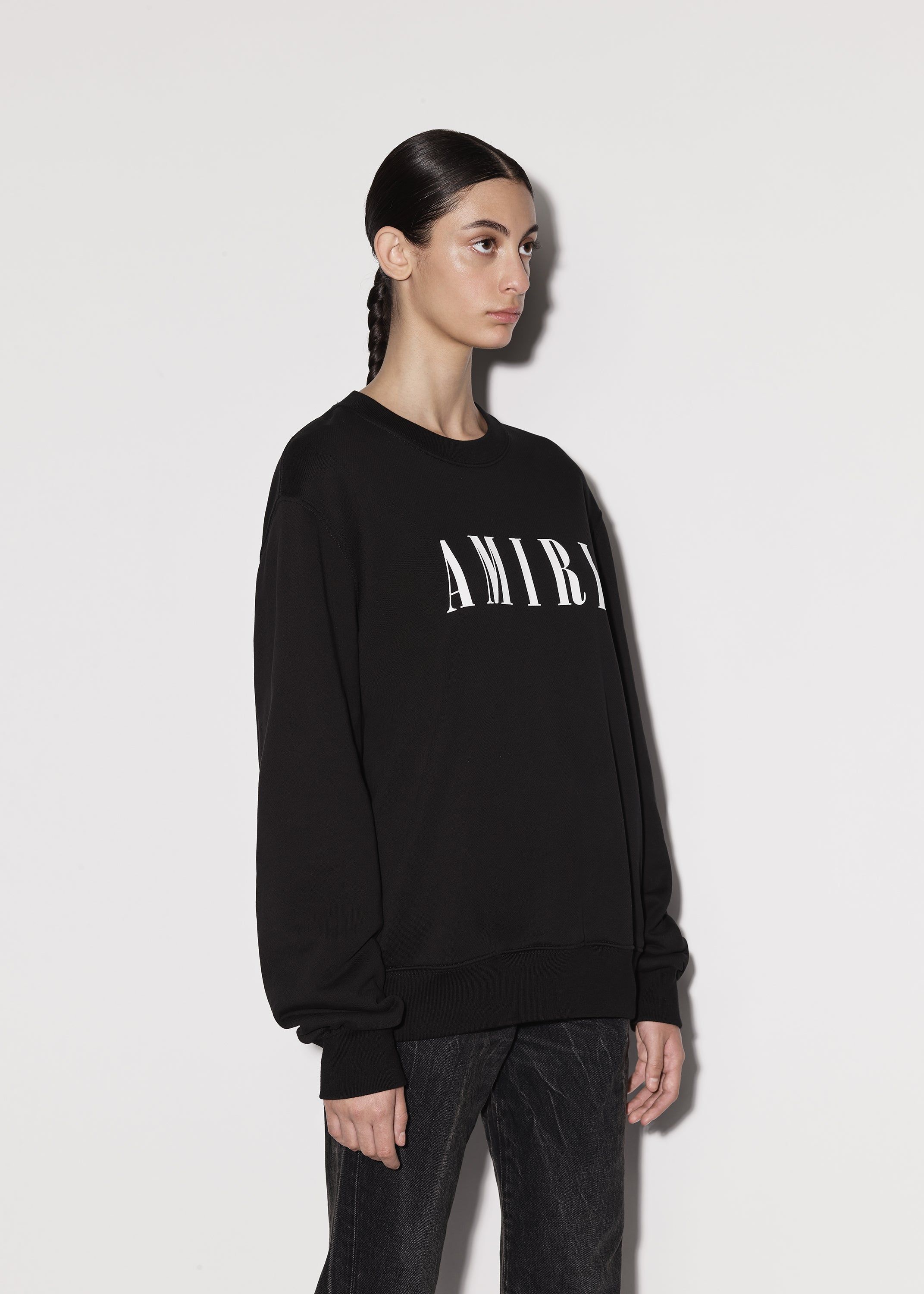 WOMEN - CORE LOGO CREWNECK - BLACK sold by AMIRI product image thumbnail 4
