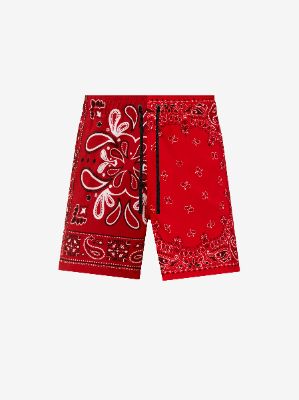 BANDANA SWIM TRUNK - Red sold by AMIRI