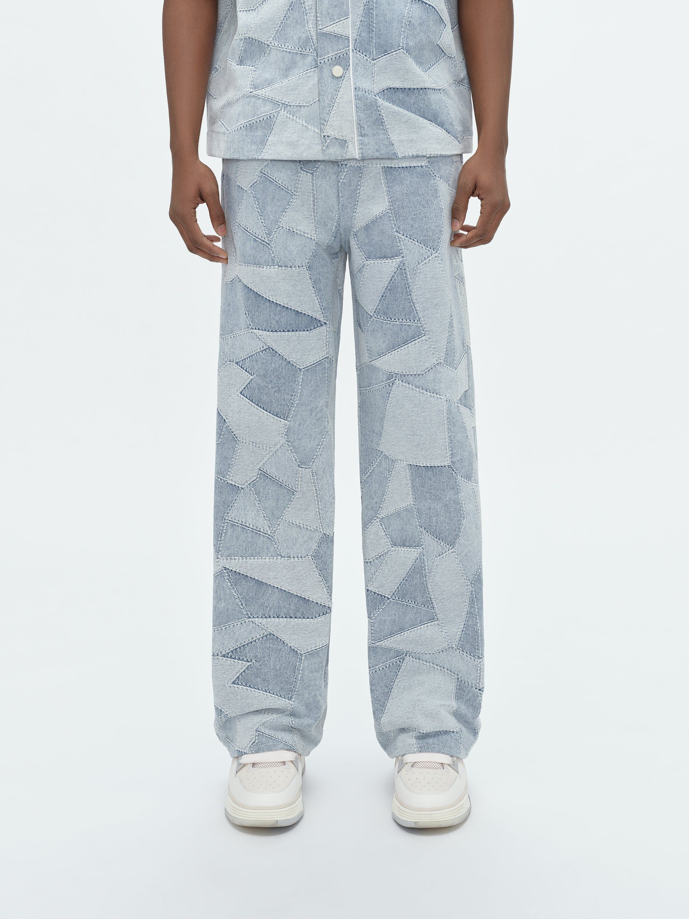 PATCHWORK BAGGY PANTS - STONE INDIGO sold by AMIRI product image thumbnail 3