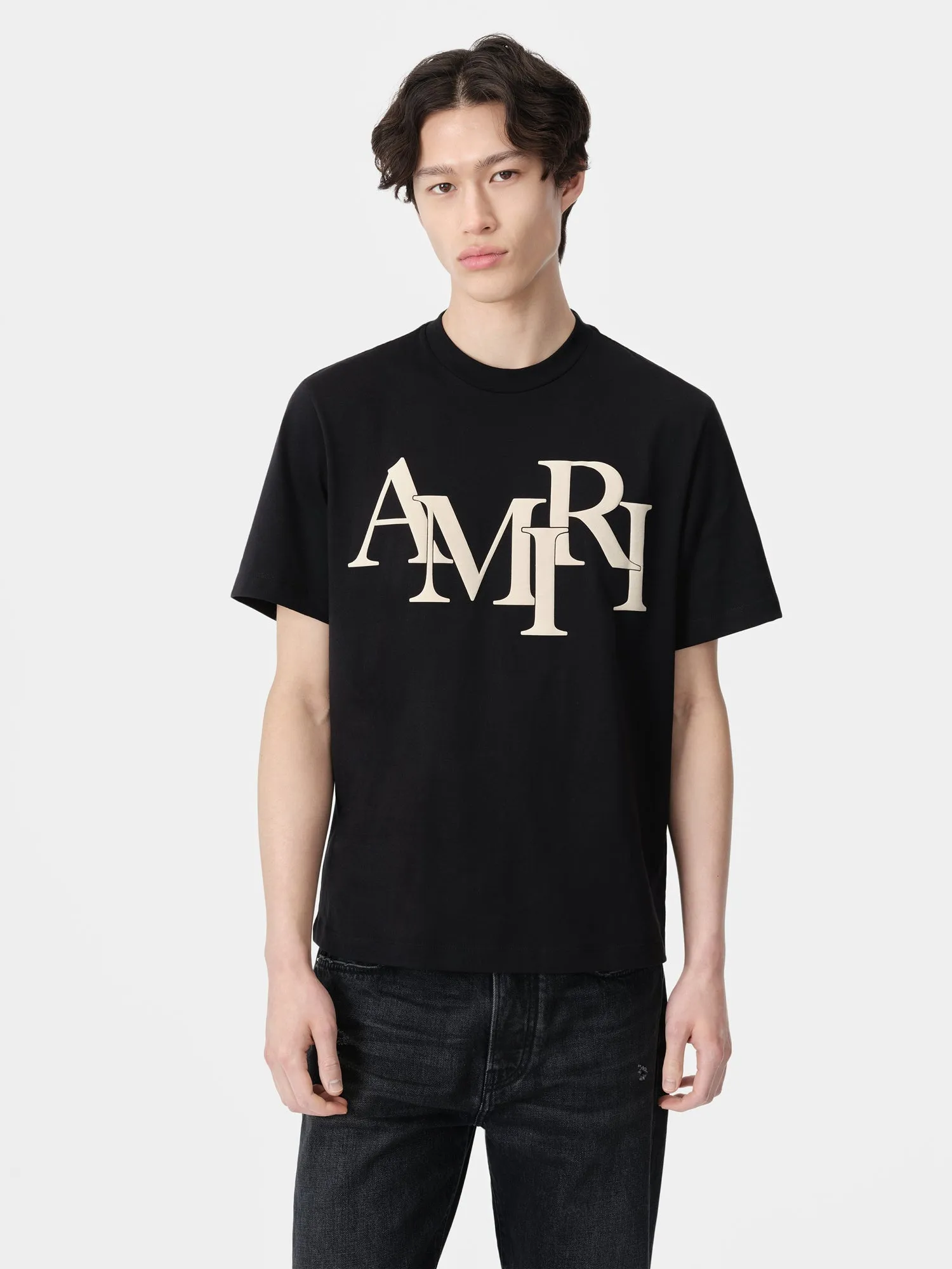 AMIRI STAGGERED TEE - Black sold by AMIRI product image thumbnail 2