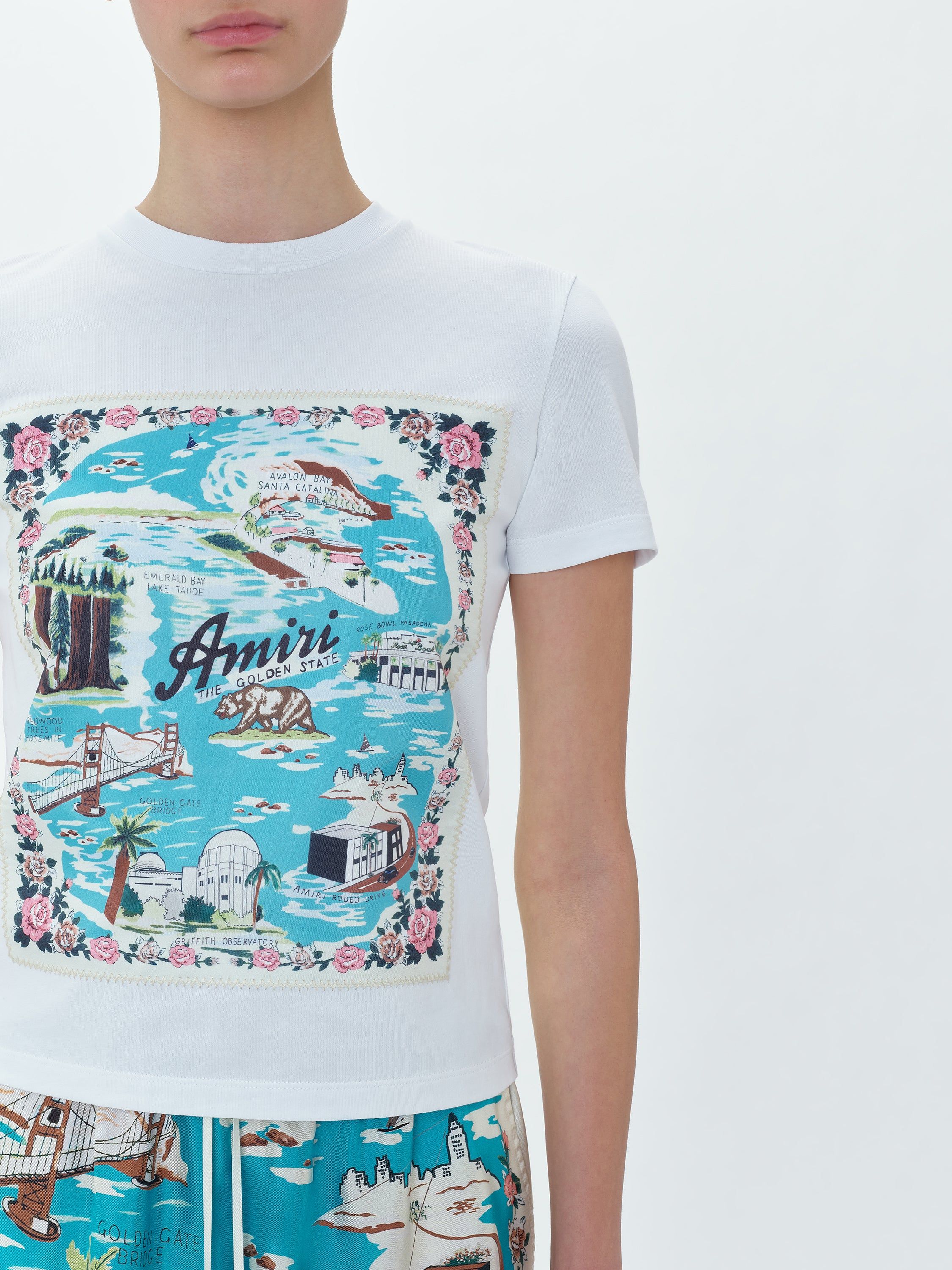 WOMEN - CALIFORNIA TEE - WHITE sold by AMIRI product image thumbnail 5