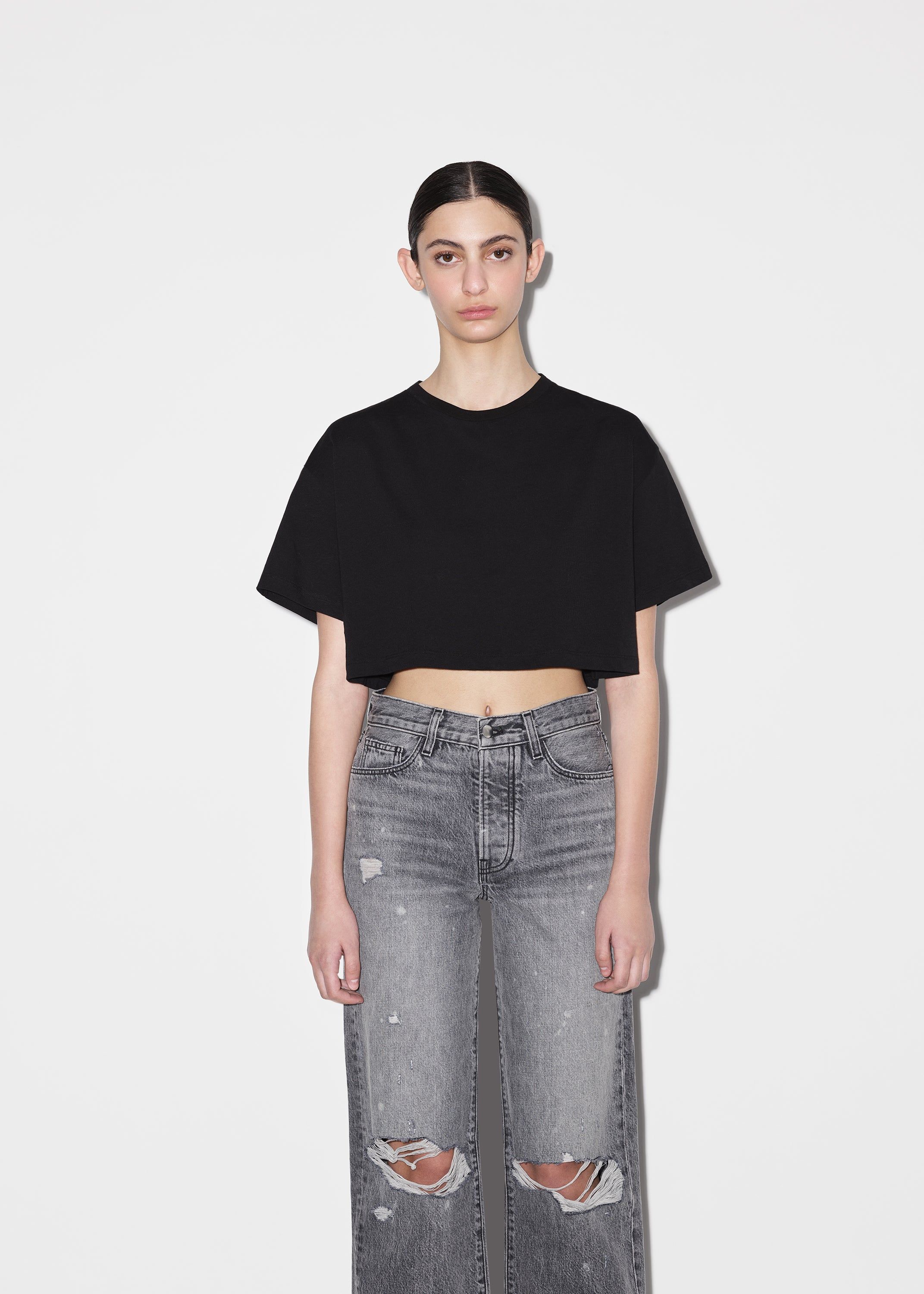 WOMEN - M.A CROPPED TEE - BLACK sold by AMIRI product image thumbnail 3