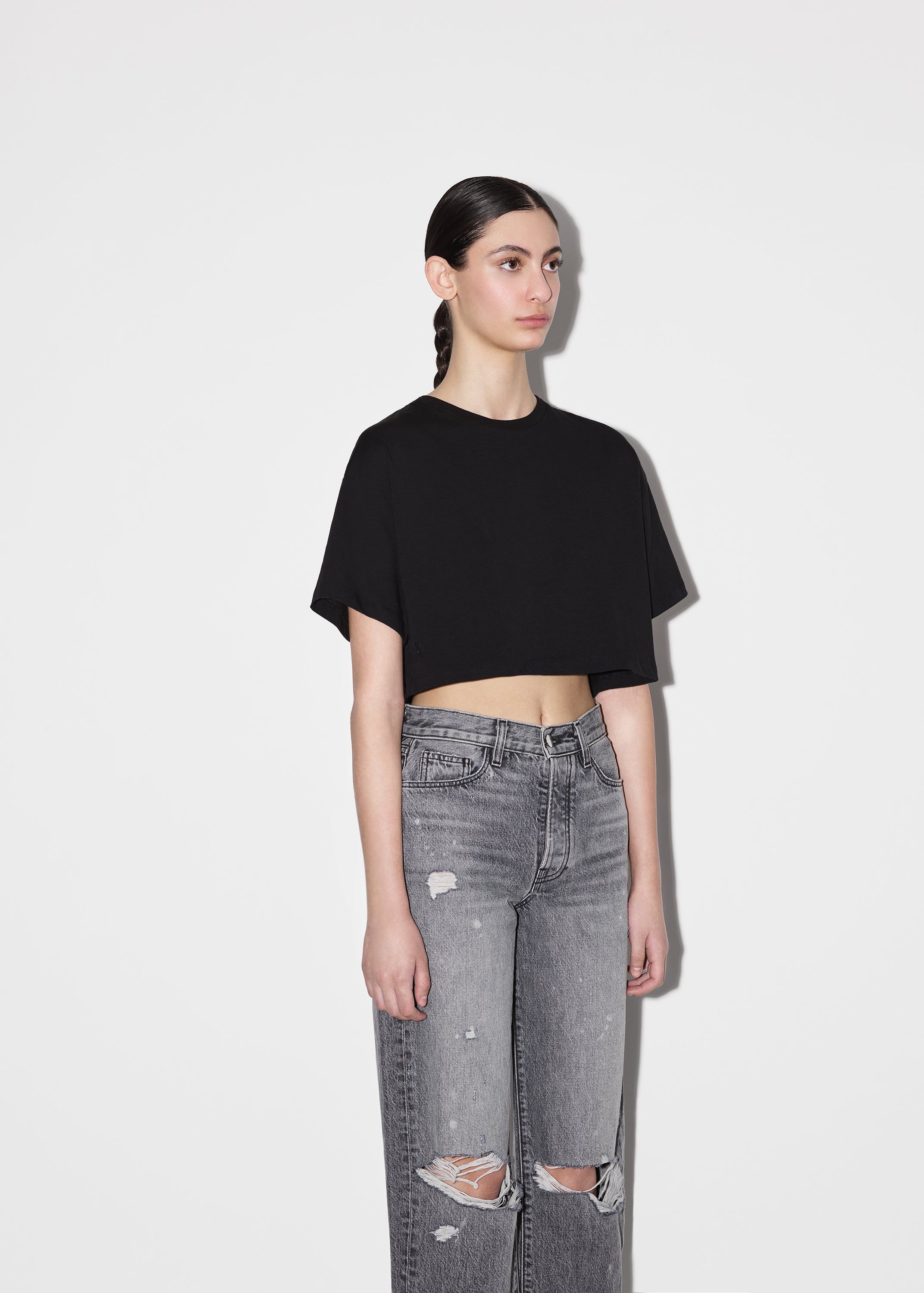 WOMEN - M.A CROPPED TEE - BLACK sold by AMIRI product image thumbnail 4