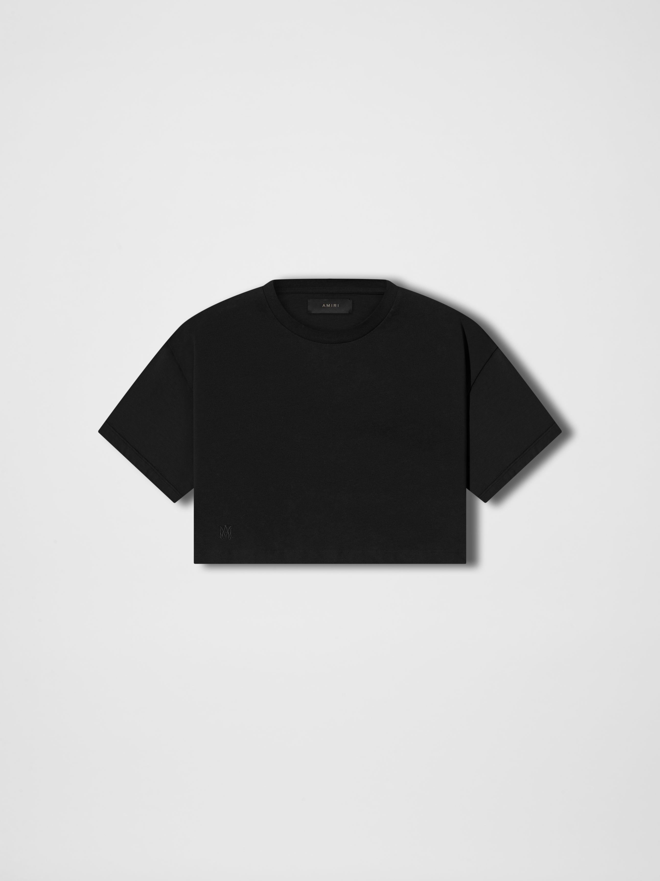 WOMEN - M.A CROPPED TEE - BLACK sold by AMIRI