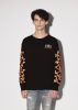 AMIRI BONES LONG SLEEVE TEE - BLACK / ORANGE sold by AMIRI