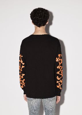 最安値 AMIRI Bones Long Sleeve Tee orange Buy Amiri Bones Long-Sleeve Tee 'Orange/White' - PS22MJG022 667