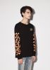 AMIRI BONES LONG SLEEVE TEE - BLACK / ORANGE sold by AMIRI
