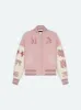 WOMEN - MA ANGEL VARSITY JACKET - Heather Pink sold by AMIRI