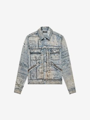 BANDANA PRINT TRUCKER - CLAY INDIGO made by AMIRI