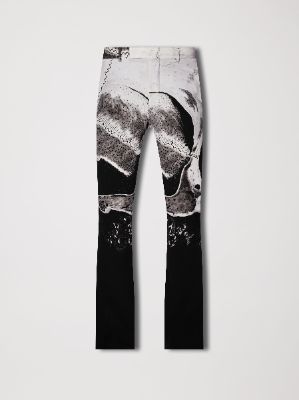 BIG SKULL FLARE PANTS - BLACK made by AMIRI