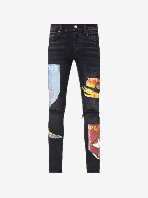 PLAYBOY MAGAZINE JEAN - AGED BLACK sold by AMIRI