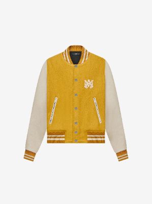 LETTERMAN JACKET - MUSTARD sold by AMIRI